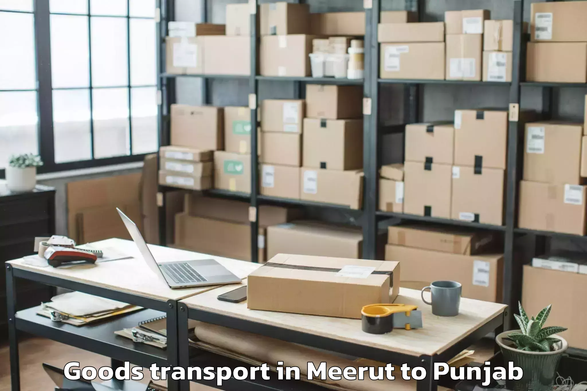 Affordable Meerut to Ansal Plaza Mall Ludhiana Goods Transport